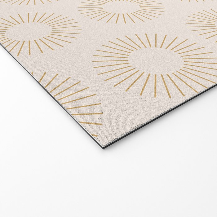 Minimalist Sunray Pattern XIV Natural Neutral Welcome Mat Gallery Image 2