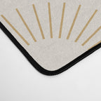 Minimalist Sunray Pattern XIV Natural Neutral Desk Mat Gallery Image 4