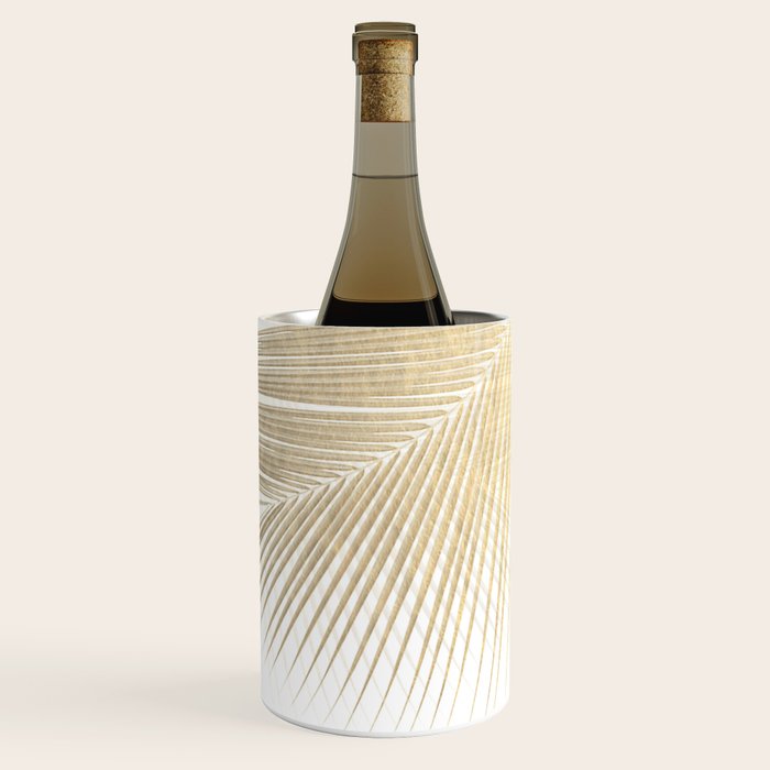 Palm leaf synchronicity - gold Wine Chiller Gallery Image 1