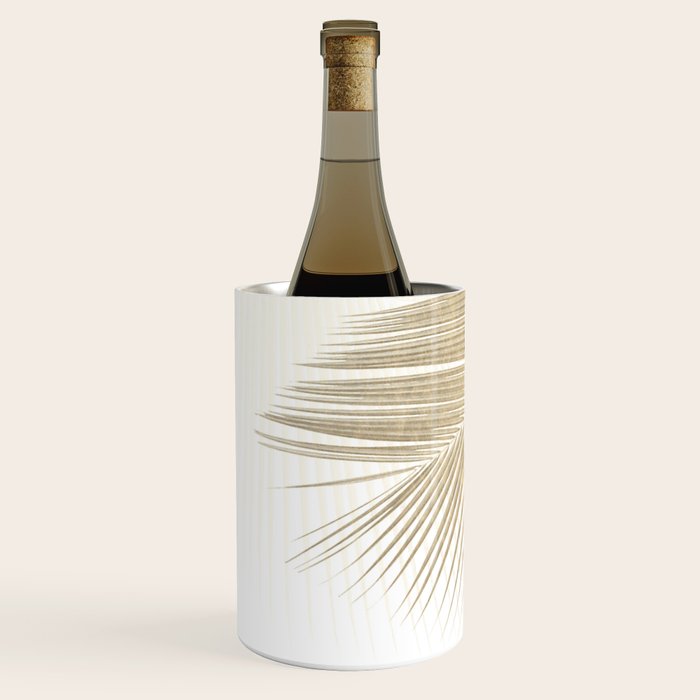 Palm leaf synchronicity - gold Wine Chiller Gallery Image 2
