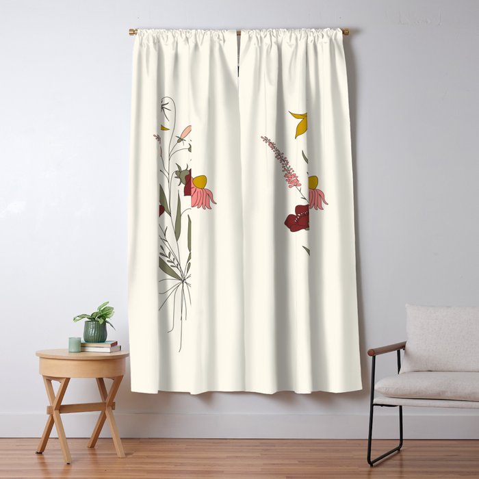 Wildflowers Bouquet Window Curtain Gallery Image 5