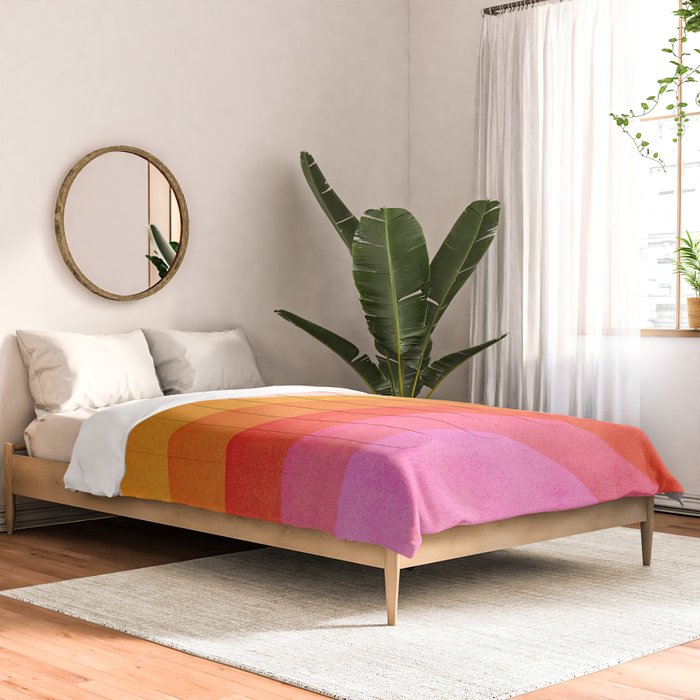 Abstraction_SUNSET_OCEAN_COLOR_POP_ART_Minimalism_009D Comforter Gallery Image 2