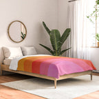 Abstraction_SUNSET_OCEAN_COLOR_POP_ART_Minimalism_009D Comforter Gallery Image 2