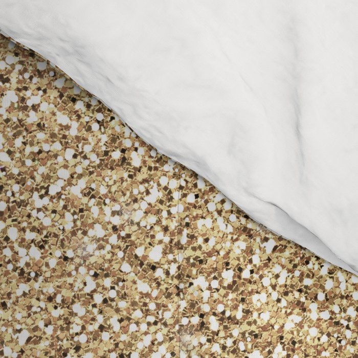 Trendy Gold Glitter and Leopard Print Gradient Comforter Gallery Image 4