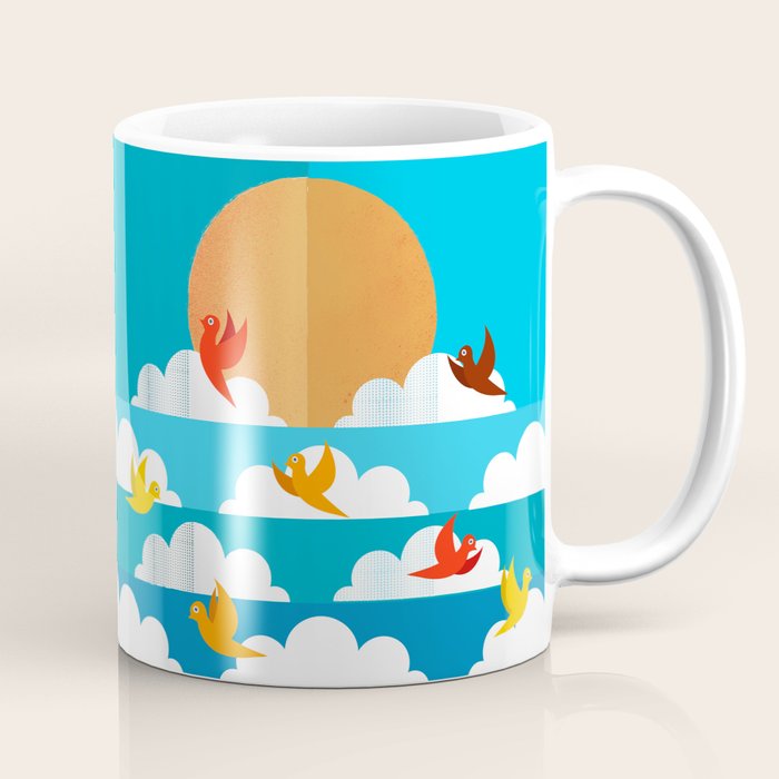 Birds Flying High In The Sky Coffee Mug Gallery Image 1