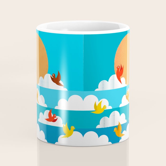 Birds Flying High In The Sky Coffee Mug Gallery Image 4