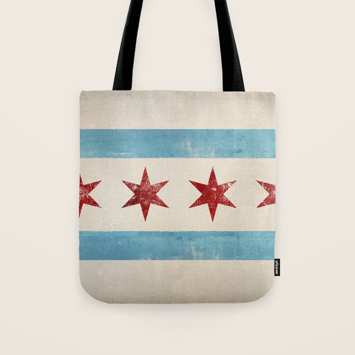 Chicago Flag Tote Bag Gallery Image 1