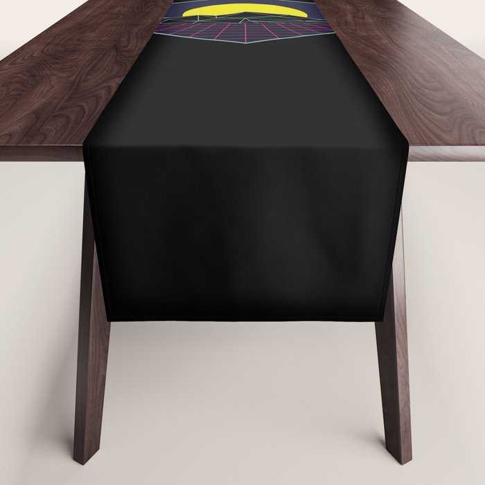 Outrun to the Sun / Spacewave / 80s Retro Table Runner Gallery Image 1