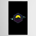 Outrun to the Sun / Spacewave / 80s Retro Tablecloth Gallery Image 2