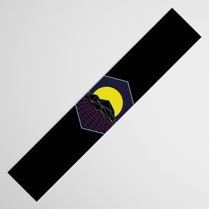 Outrun to the Sun / Spacewave / 80s Retro Table Runner Gallery Image 3