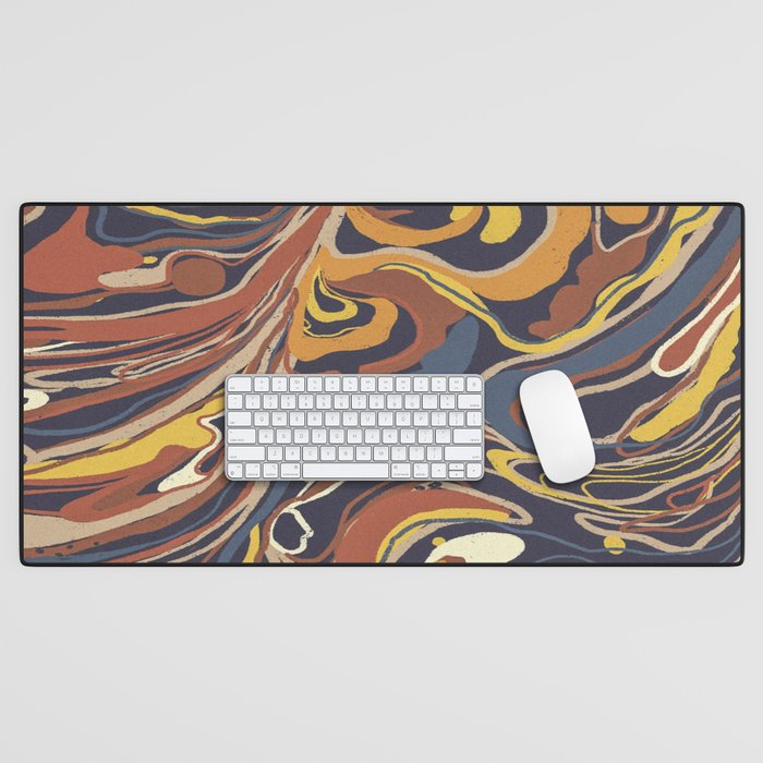 Retro marble #3 Desk Mat Gallery Image 1