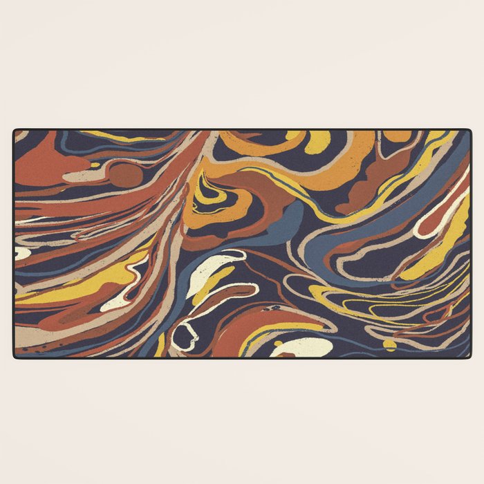 Retro marble #3 Desk Mat Gallery Image 3