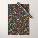 Dark holidays nature Wrapping Paper Gallery Image 1