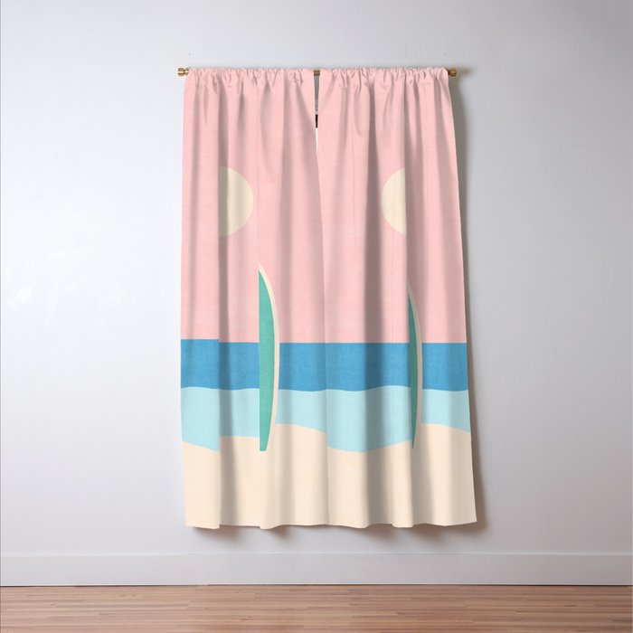 LANDSHAPES - Beach - day Window Curtain Gallery Image 3