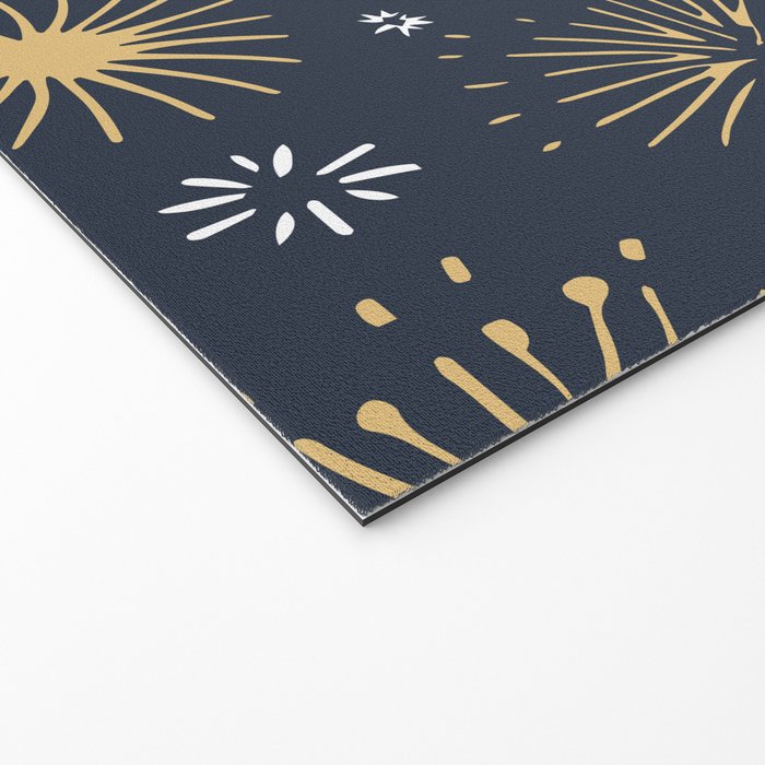 Firework display doodle art pattern Welcome Mat Gallery Image 2