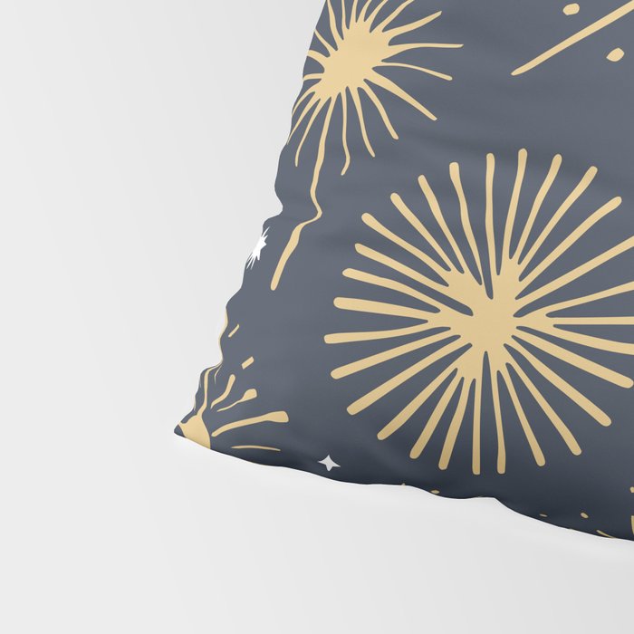 Firework display doodle art pattern Pillow Sham Gallery Image 4