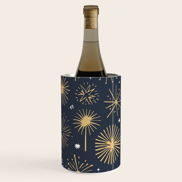 Firework display doodle art pattern Wine Chiller Gallery Image 2