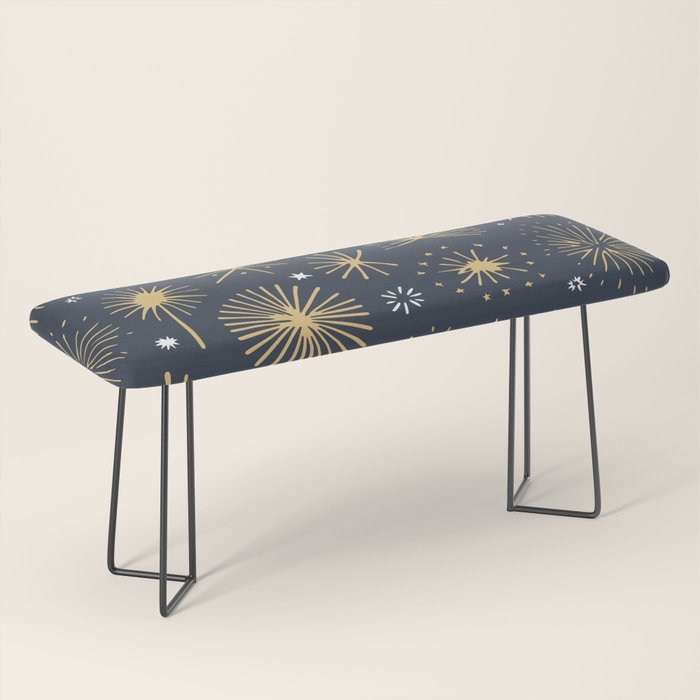 Firework display doodle art pattern Bench Gallery Image 1