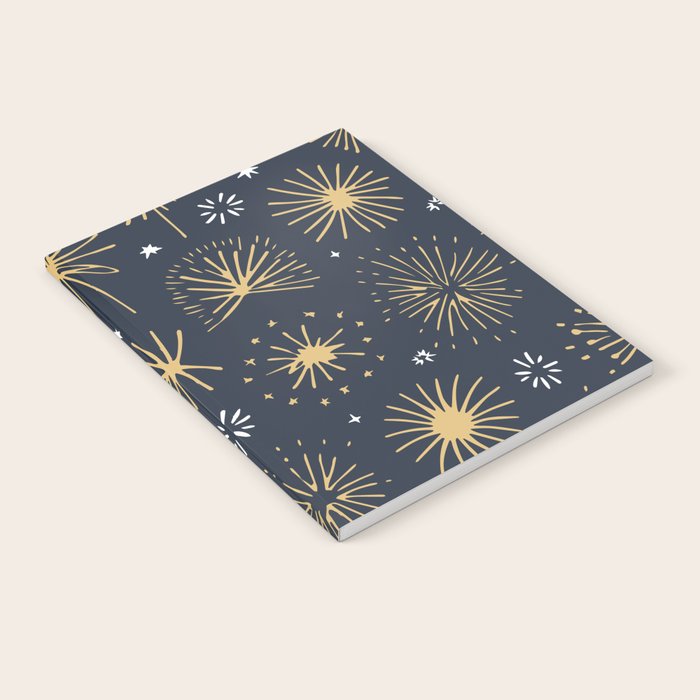 Firework display doodle art pattern Notebook Gallery Image 2