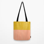 Peach & Tulip Yellow | PATTERN 06: The Retro Edition Tote Bag Gallery Image 2