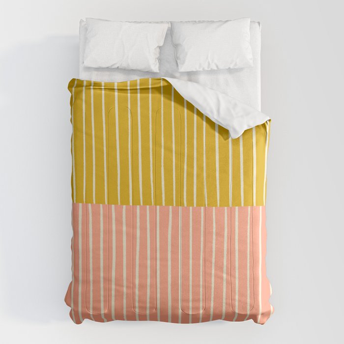 Peach & Tulip Yellow | PATTERN 06: The Retro Edition Comforter Gallery Image 6