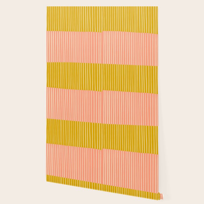 Peach & Tulip Yellow | PATTERN 06: The Retro Edition Wallpaper Gallery Image 2