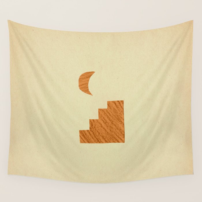 Minimalist moroccan night Wall Tapestry Gallery Image 1