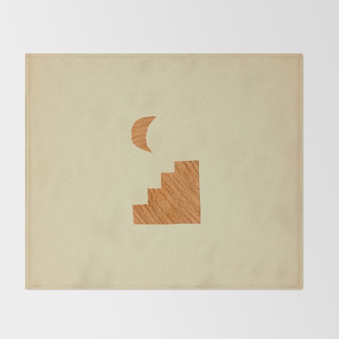 Minimalist moroccan night Throw Blanket Gallery Image 2