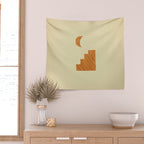 Minimalist moroccan night Wall Tapestry Gallery Image 2