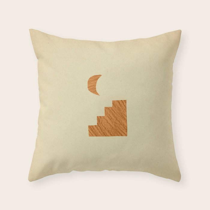 Minimalist moroccan night Throw Pillow Gallery Image 6