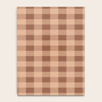 Gingham Large Brown Dark Light Tan Notebook Gallery Image 4