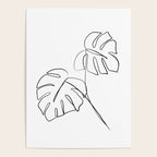Monstera minimal Poster Gallery Image 4