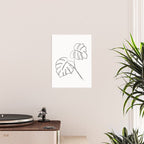 Monstera minimal Poster Gallery Image 2