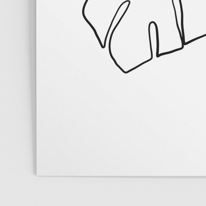 Monstera minimal Poster Gallery Image 3