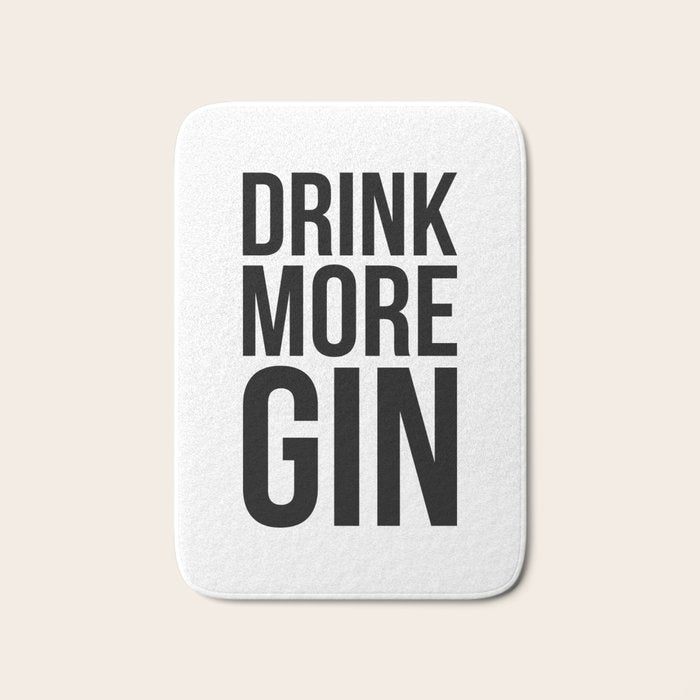 Drink more gin Bath Mat Gallery Image 1