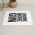 Drink more gin Rug Gallery Image 1