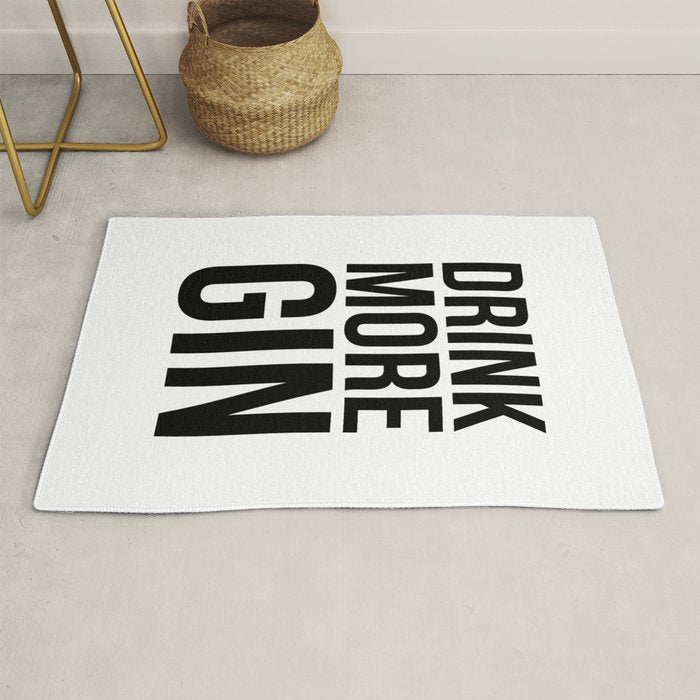 Drink more gin Rug Gallery Image 1