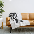 Drink more gin Throw Blanket Gallery Image 1
