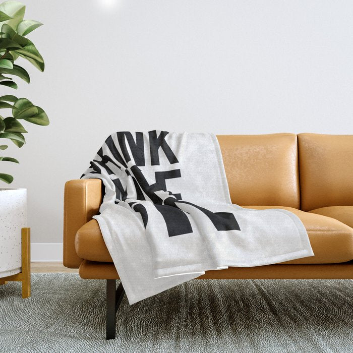 Drink more gin Throw Blanket Gallery Image 1