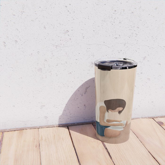 Getting Lost in a Book Travel Mug Gallery Image 4