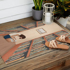 Getting Lost in a Book Outdoor Rug Gallery Image 2