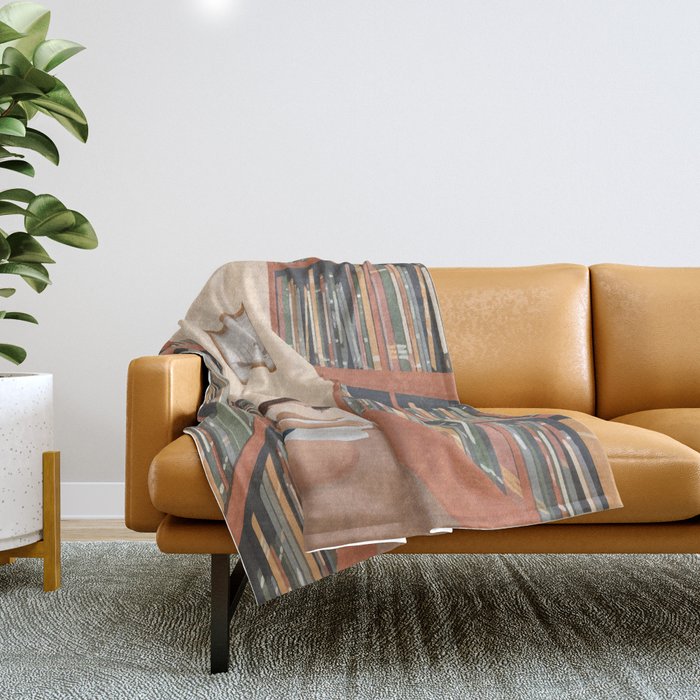 Getting Lost in a Book Throw Blanket Gallery Image 1