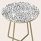 Nadia - Black and White, Animal Print, Dalmatian Spot, Spots, Dots, BW Side Table Gallery Image 2