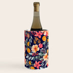 Navy Floral Wine Chiller Gallery Image 2