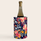 Navy Floral Wine Chiller Gallery Image 3