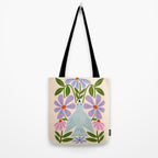 Freedom - Bird and Flowers Tote Bag Gallery Image 2