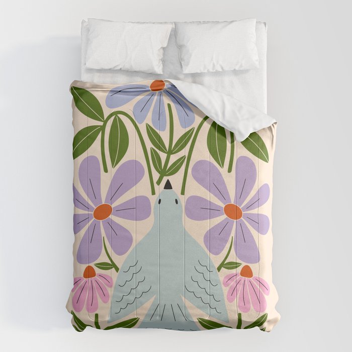 Freedom - Bird and Flowers Comforter Gallery Image 1