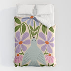 Freedom - Bird and Flowers Duvet Cover Gallery Image 6