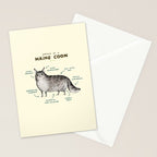 Anatomy of a Maine Coon Stationery Card Gallery Image 2