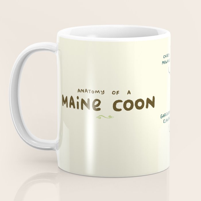 Anatomy of a Maine Coon Coffee Mug Gallery Image 3